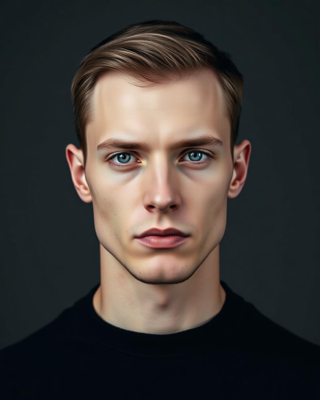 Aleksander Nowak, male menswear and portrait talent from Warsaw, studio rendered cover portrait.