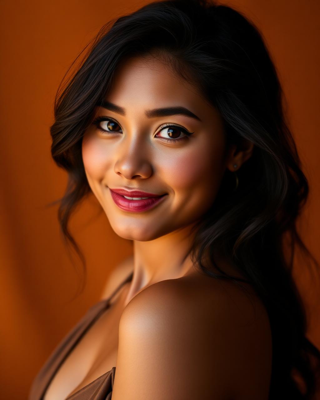 Leilani Kealoha, female campaign and beauty talent from Honolulu, studio rendered cover portrait.